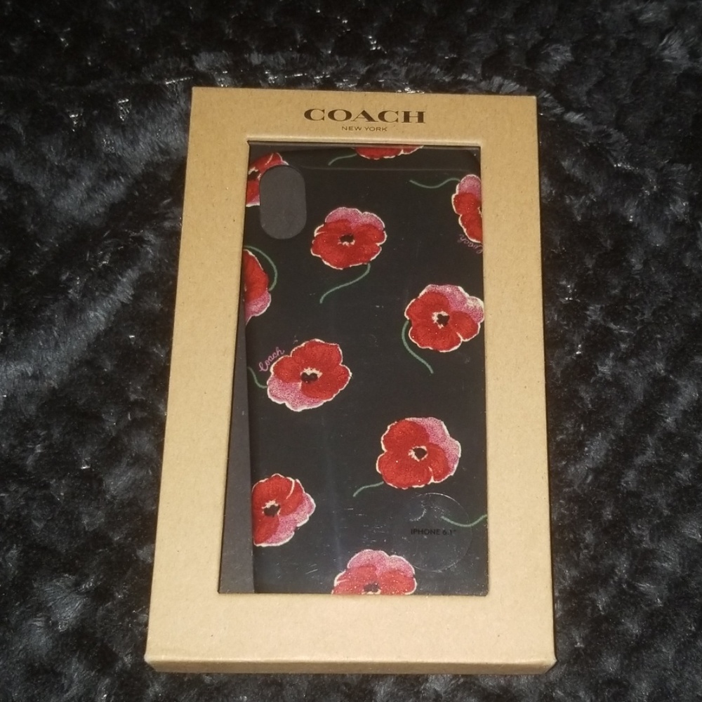 Coach iPhone X Case With Poppy Print